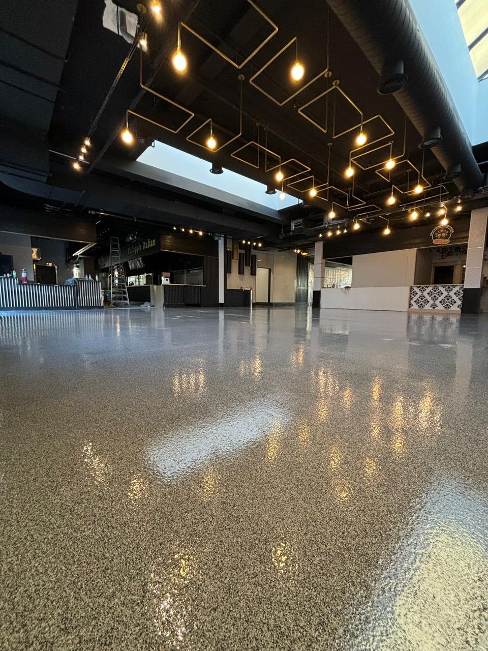 Large commercial epoxy flooring