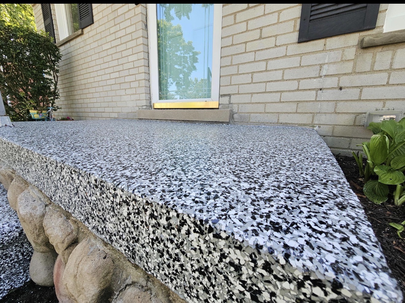 Porch epoxy coating